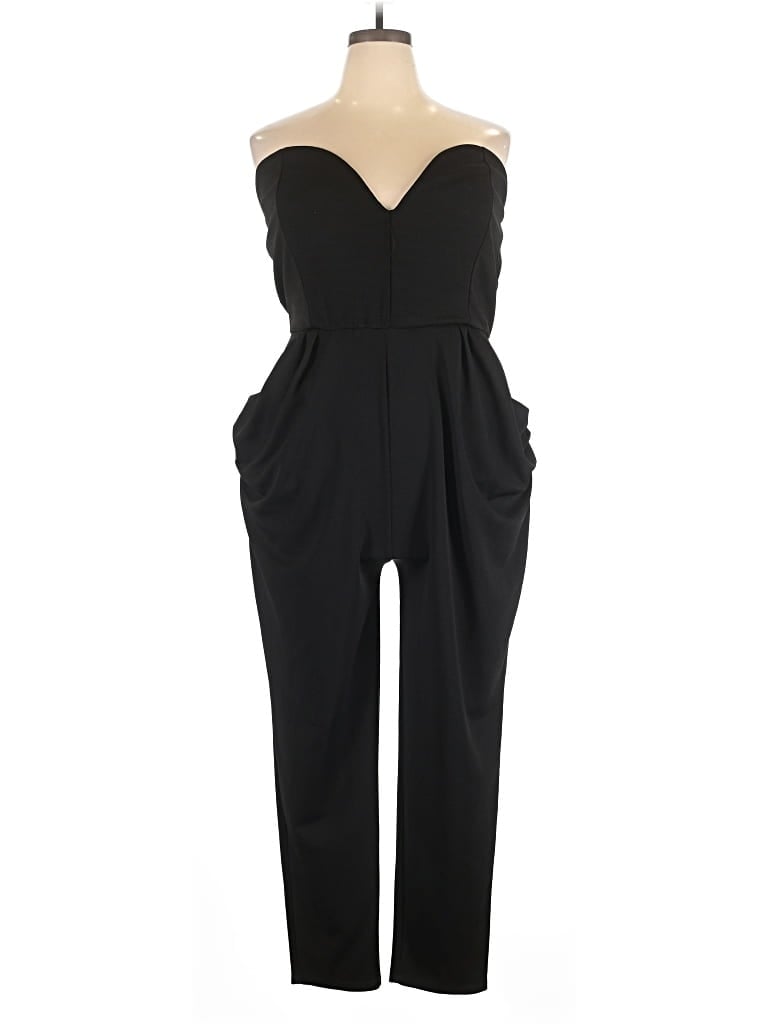 Pre-owned Blush Jumpsuit In Black