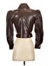 Alice + Olivia 100% Polyurethane Brown Jacket Size XS - photo 2