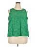 Daniel Rainn 100% Cotton Green Sleeveless Blouse Size 2X - photo 1