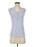 Express 100% Polyester Blue Gray Sleeveless Blouse Size XS - photo 1