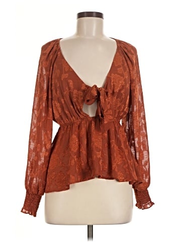 Francesca's Long Sleeve Blouse (view 1)