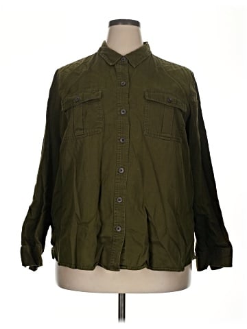 Old Navy 3/4 Sleeve Button-Down Shirt (view 1)