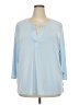 Banana Republic Blue 3/4 Sleeve Blouse Size XXL - photo 1