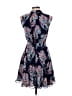 French Connection 100% Polyester Paisley Blue Cocktail Dress Size 6 - photo 2
