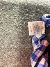 Foxcroft Checkered-gingham Blue 3/4 Sleeve Button-Down Shirt Size 6 - photo 8