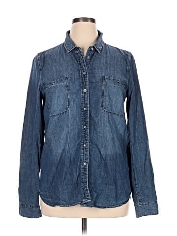 CALVIN KLEIN JEANS Long Sleeve Button-Down Shirt (view 1)
