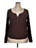 Aerie Brown Long Sleeve Top Size XXL - photo 1