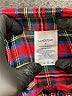 Lands' End 100% Polyester Plaid Red Long Sleeve Button-Down Shirt Size 10 - photo 3