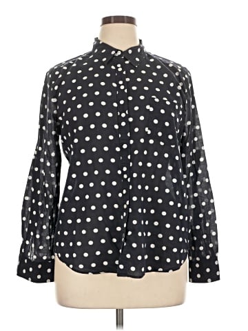 Ann Taylor Factory Long Sleeve Blouse (view 1)