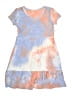 Pink Rose Tie-dye Blue Dress Size 10 - 12 - photo 1