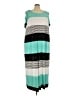 Catherines Stripes Teal Casual Dress Size 4X - photo 1