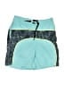 Volcom 100% Polyester Color Block Teal Board Shorts Size 4T - photo 1