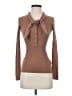 Tibi 100% Wool Brown Long Sleeve Top Size XXS - photo 1