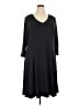Talbots Solid Black Casual Dress Size 3X - photo 1