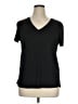 Danskin Now 100% Polyester Black Short Sleeve T-Shirt Size XL - photo 1