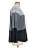 Karen Scott 100% Cotton Color Block Blue Pullover Sweater Size L - photo 4