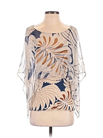 Tiny Short Sleeve Silk Top (view 1)