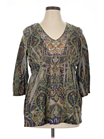 Apt. 9 3/4 Sleeve Blouse (view 1)