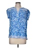 Hester & Orchard Blue Short Sleeve Blouse Size M - photo 1