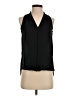 Vince Camuto 100% Polyester Black Sleeveless Blouse Size XS (petite) - photo 1