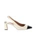 Vince Camuto 100% Leather Color Block Ivory Heels Size 10 - photo 1