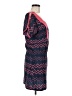 Roxy 100% Polyester Chevron-herringbone Blue Casual Dress Size M - photo 4