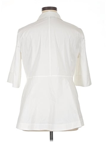 Lafayette 148 New York 3/4 Sleeve Button-Down Shirt (view 2)