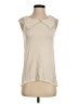Deletta 100% Viscose Ivory Sleeveless Blouse Size S - photo 1