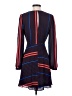 Express 100% Polyester Stripes Blue Cocktail Dress Size S - photo 2