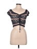 Say What? 100% Acrylic Black Short Sleeve Top Size M - photo 1