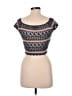 Say What? 100% Acrylic Black Short Sleeve Top Size M - photo 2