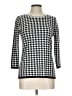 Allison Daley Houndstooth Silver Pullover Sweater Size S - photo 1