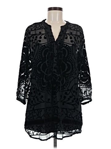 Garnet Hill 3/4 Sleeve Blouse (view 1)