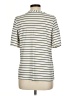 Notations Stripes Silver Short Sleeve Top Size L - photo 2
