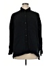Old Navy 100% Cotton Solid Black Long Sleeve Button-Down Shirt Size XL - photo 1