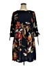 MSK Print Black Casual Dress Size 1X (estimated) - photo 1