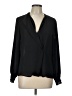 Neiman Marcus 100% Polyester Black Long Sleeve Blouse Size L - photo 1