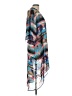 Red Camel 100% Polyester Teal Kimono Size L - photo 4