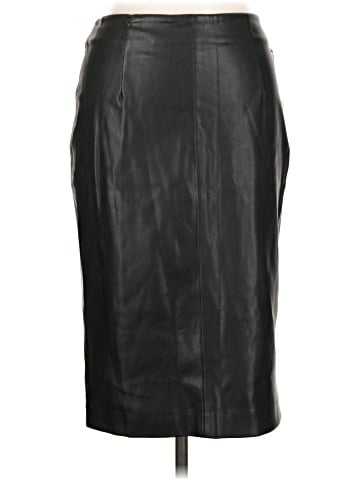 Zara Basic Faux Leather Skirt (view 1)