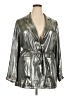 Maeve by Anthropologie 100% Polyester Metallic Silver Jacket Size 18 - photo 1
