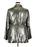 Maeve by Anthropologie 100% Polyester Metallic Silver Jacket Size 18 - photo 2