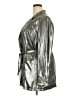 Maeve by Anthropologie 100% Polyester Metallic Silver Jacket Size 18 - photo 5