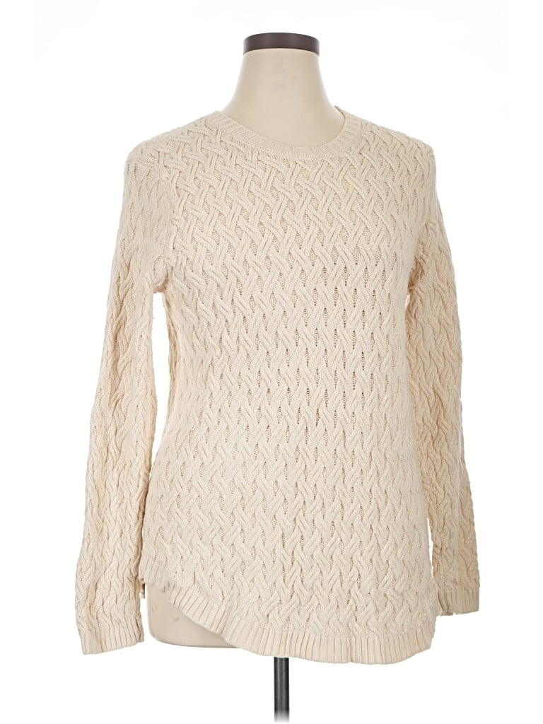 Pre-owned Jeanne Pierre Pullover Sweater In Ivory