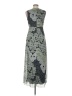 En Focus Studio 100% Polyester Paisley Gray Cocktail Dress Size 6 - photo 2