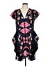 City Chic Print Black Cocktail Dress Size 16 Plus (S) - photo 1