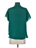 Naked Zebra 100% Polyester Teal Short Sleeve Blouse Size S - photo 2