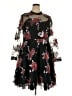 ELOQUII Floral Black Cocktail Dress Size 18 Plus - photo 1