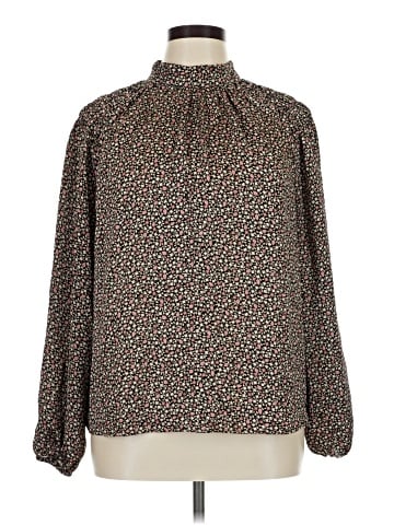 Ann Taylor Factory Long Sleeve Blouse (view 1)