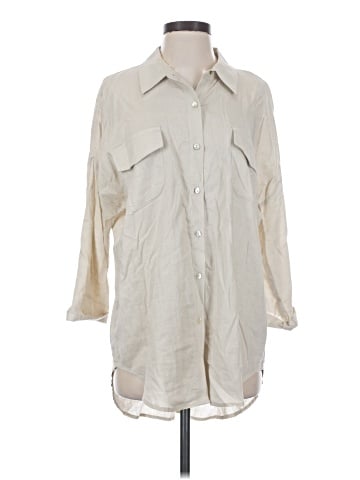 Halogen 3/4 Sleeve Button-Down Shirt (view 1)