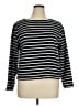 J.Crew Factory Store 100% Cotton Stripes Black Pullover Sweater Size XL - photo 1